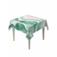 thumbnail image 1 of Green Coastal Beach Table Cloth, Modern Oil Painting Nautical Waterproof Tablecloth for Square Tables, Reusable Washable Fabric Table Cover for Restaurant Kitchen Dining Tables 54"x54", 1 of 6