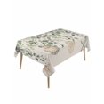 thumbnail image 1 of Green Coastal Table Cloth, Eucalyptus Leaves Summer Beach Starfish Rustic Waterproof Tablecloth for Rectangle Tables, Washable Fabric Table Cover for Restaurant Kitchen Dining Tables 54"x108", 1 of 6