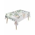 thumbnail image 1 of Green Coastal Table Cloth, Eucalyptus Leaves Summer Beach Starfish Waterproof Tablecloth for Rectangle Tables, Reusable Washable Fabric Table Cover for Restaurant Kitchen Dining Tables 54"x108", 1 of 6
