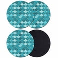 thumbnail image 1 of Green Coasters Set of 4, Absorbent Coasters for Drinks, Modern Geometric Fish Scale Abstract Moroccan Coaster for Desk Coffee Table Protection, Home Decor House Warming Gifts 4", 1 of 8