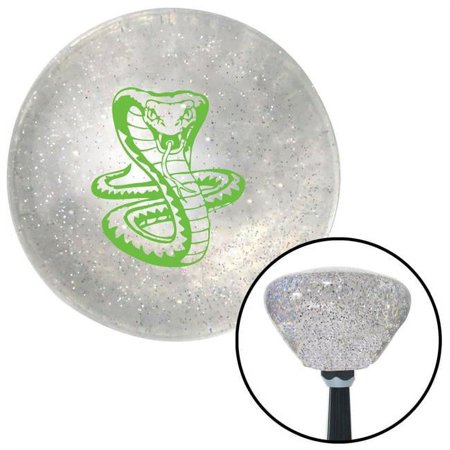 Green Cobra Clear Retro Metal Flake Shift Knob with M16 x 1.5 Insert Shifter Auto