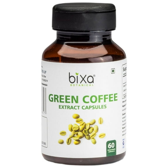 Green Coffee Bean Extract Capsule With 50% Chlorogenic Acid | 60 Vegan Pills | (450mg) Weight Loss Herbal Supplement & Metabolic Boost With Antioxidant Nutritional Supplements for Brain and Immune