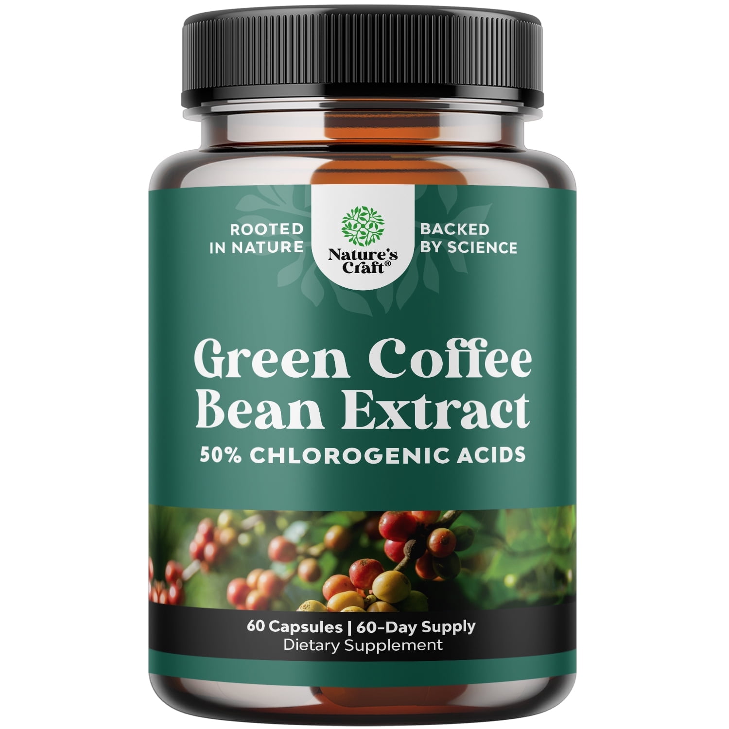 Green Coffee Bean Extract Weight Management for Women and Men - Natural Herbal Appetite Suppressant and Improved Daily Energy and Immunity Support