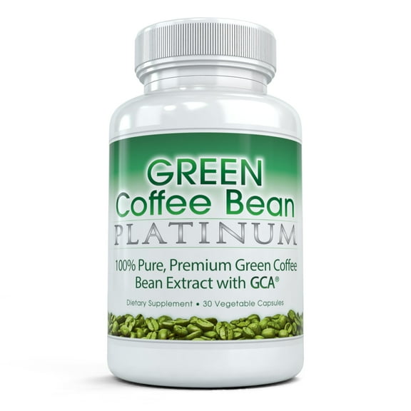 Green Coffee Bean Platinum Fat Burning Supplement for Weight Loss, 30 Vegetable Caps