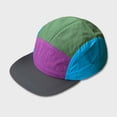 thumbnail image 1 of Green Color Block Dad Hat for Men, 5-Panel Lightweight Polyester Baseball Cap, Breathable Casual Outdoor Summer Hat, One Size Fits Most,Size Free Size, 1 of 3