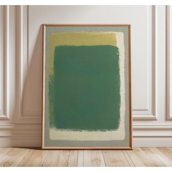 Green Color Field Poster Unframed Paper Print