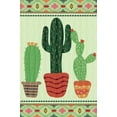 thumbnail image 1 of Green Columnar Cactus Summer House Flag Outdoor Yard Flag 28" x 40", 1 of 6