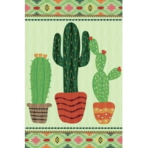 Green Columnar Cactus Summer House Flag Outdoor Yard Flag 28" x 40"