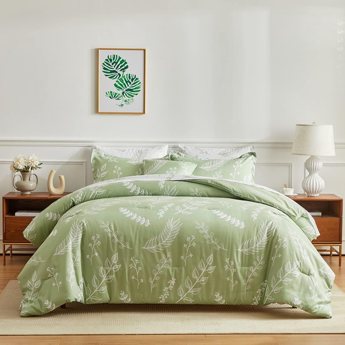 Green Flower Sleepwear Set main image 1