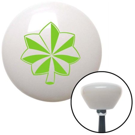 Green Commander White Retro Shift Knob with M16 x 1.5 Insert Shifter Auto Manual Brody