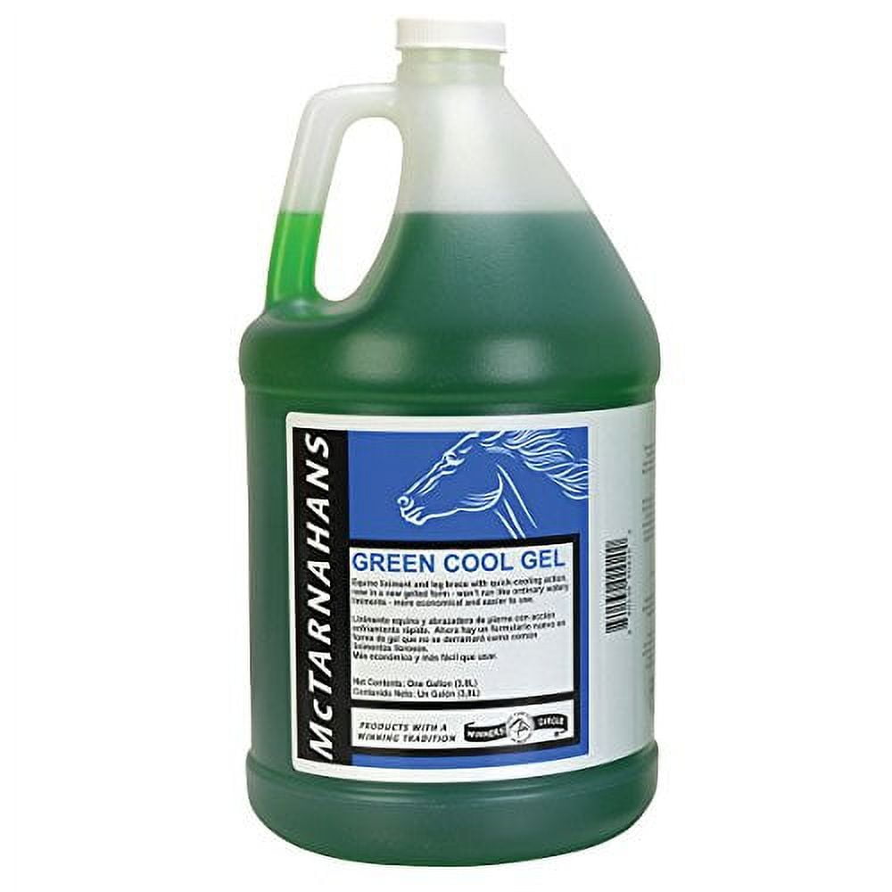 Green Cool Gel Horse Liniment, Gallon (128 oz)