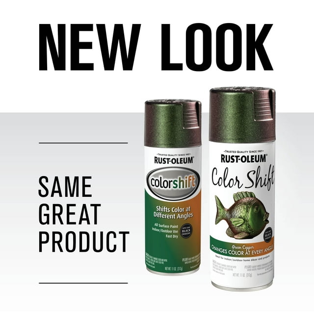 Green Copper, RustOleum Color Shift Spray Paint372478, 11 oz, 6 Pack