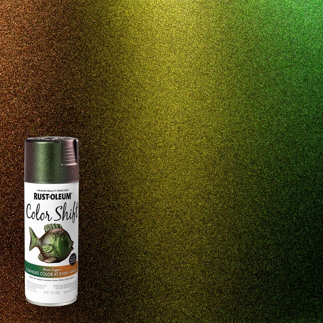 Green Copper, Rust-Oleum Color Shift Spray Paint-372478, 11 oz ...