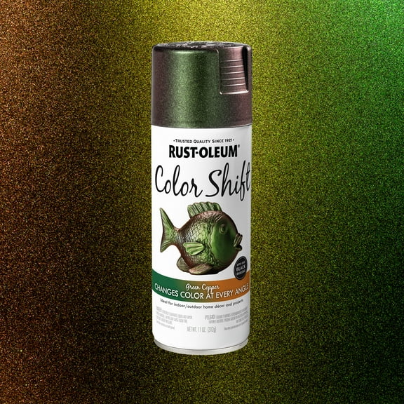 Green Copper, Rust-Oleum Color Shift Spray Paint-372478, 11 oz