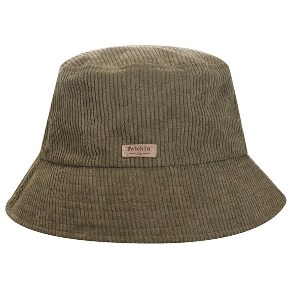 Green Corduroy Bucket Hat