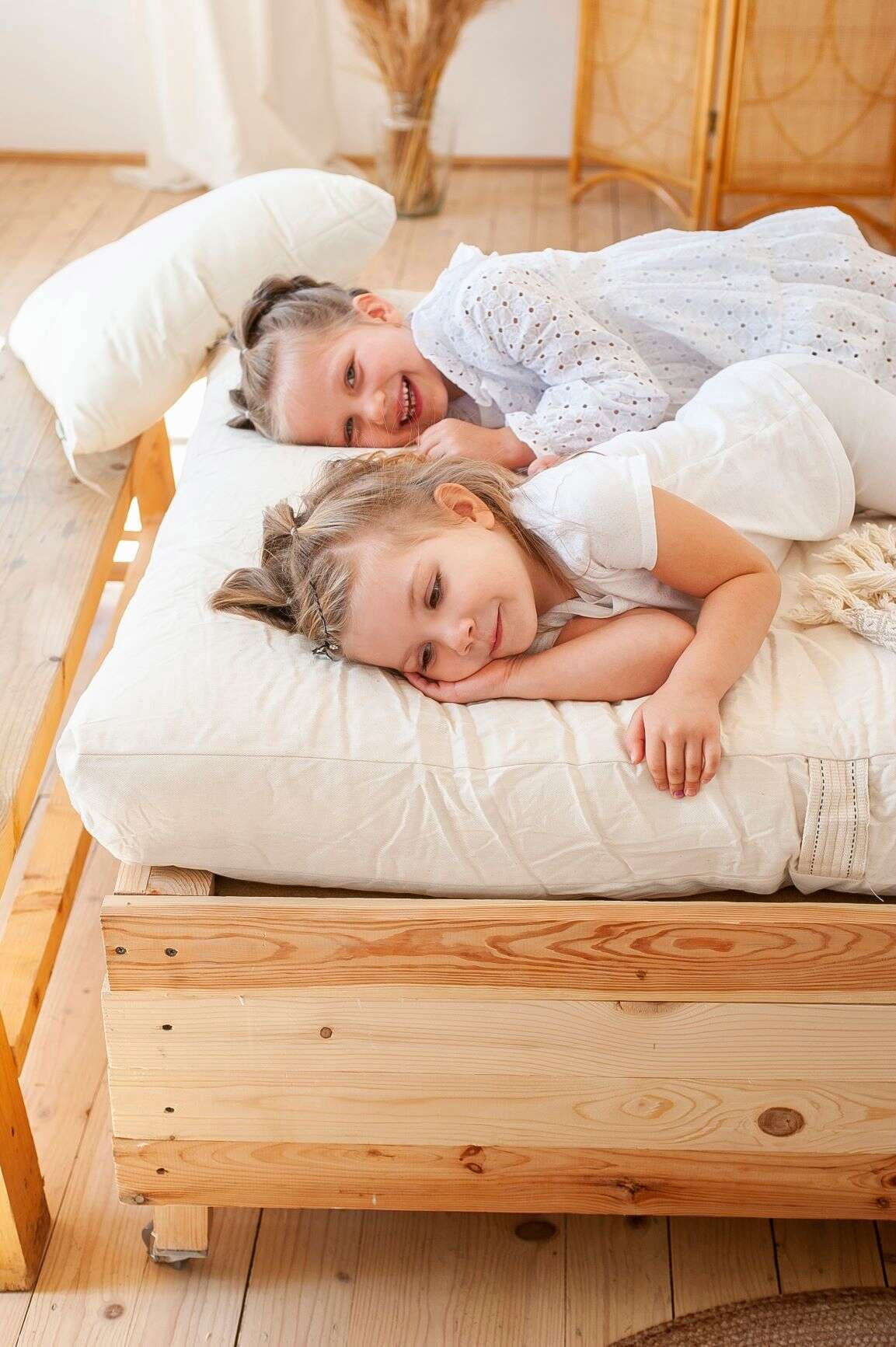 Green Cotton & Wool Dreamton Double 6" Mattress, 54x75x6