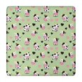 thumbnail image 1 of Green Cow Heart Pattern Square Fitted Tablecloth with Elastic Edge,Square Table Cover,Washable Elastic Table Cover for Home Kitchen Party Decor 34"x34", 1 of 6