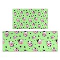 thumbnail image 1 of Green Cow Spot Pattern Kitchen Rugs Sets Of 2,Anti Fatigue Kitchen Mat Rugs Non Slip Washable,Decorative Kitchen Floor Mats for Kitchen,Sink,Laundry,17"x30"+17"x47", 1 of 7
