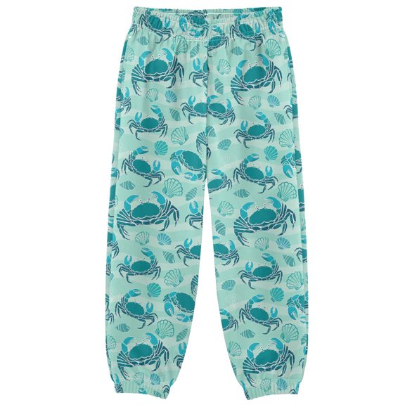 Green Crab Boys Pants Kids Casual Sweatpants Joggers Toddler Sports Pants 3-10 Years