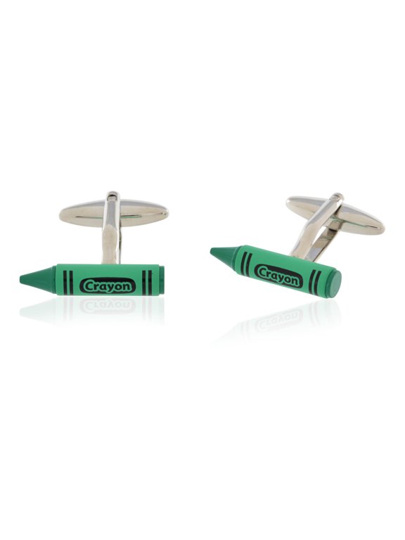 Green Crayon Cufflinks