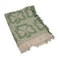 thumbnail image 1 of Green  Cream Shamrock Throw, 1 of 1