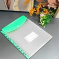 thumbnail image 1 of Green Creative 11 Hole Loose Leaf File Bag, Vertical Data Organizer, By Meiiso, Large Inventory!, 1 of 9
