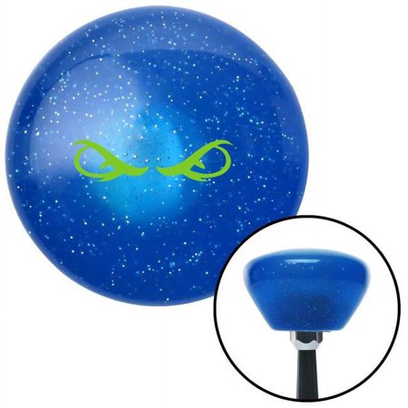Green Creepy Eyes Blue Retro Metal Flake Shift Knob with M16 x 1.5 Insert Shifter Brody