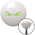 thumbnail image 1 of Green Creepy Eyes White Retro Shift Knob with M16 x 1.5 Insert Shifter Auto Manual, 1 of 1