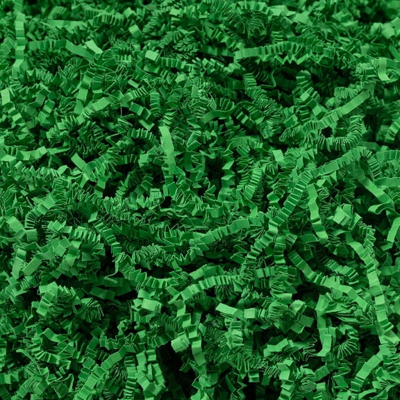 Green Crinkle Cut Paper Shred Gift Box Basket Filler
