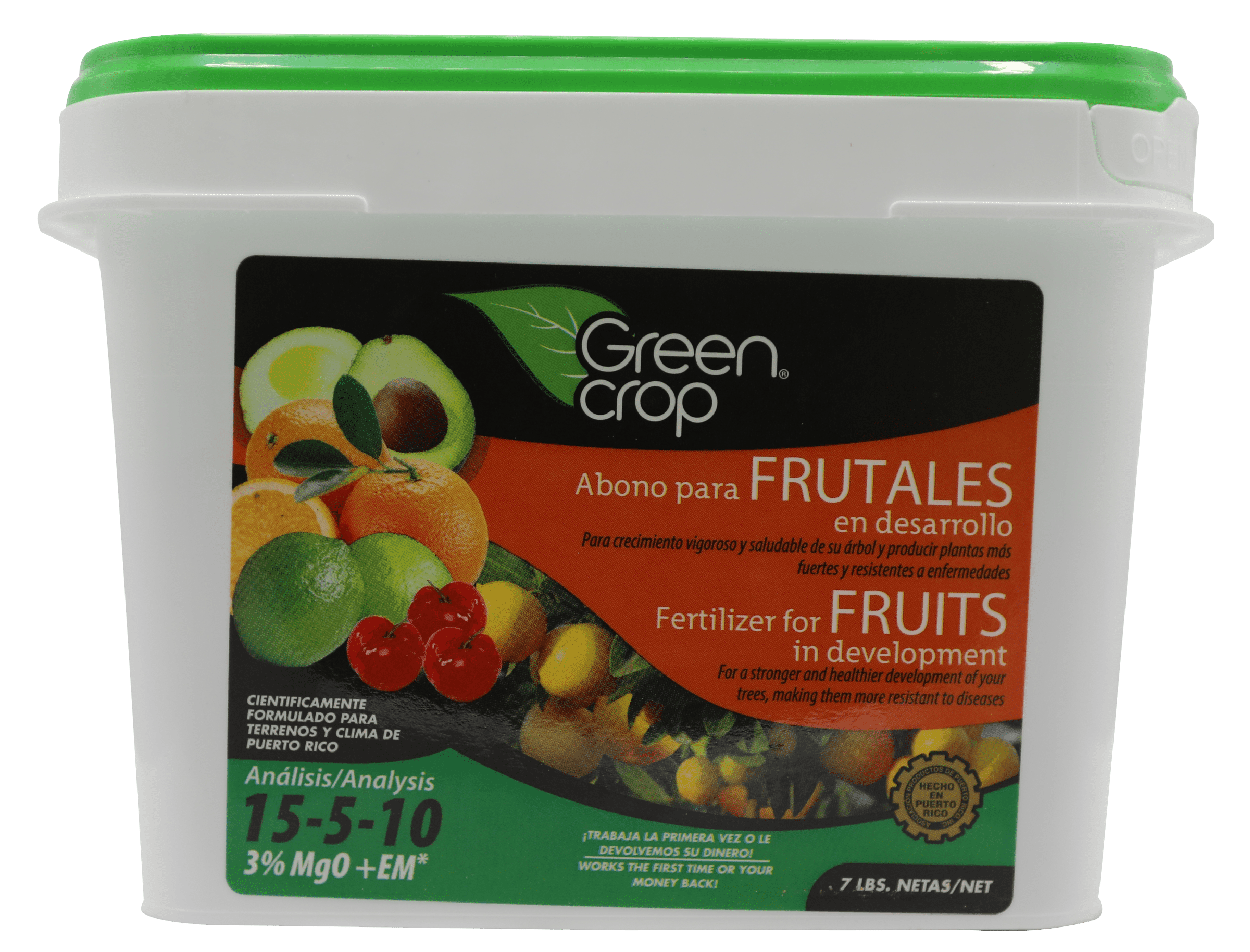 Green Crop 15-5-10 Fruit & Vegetable Fertilizer with 3% Mgo