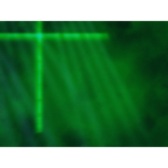 Green Cross Computer Generated Image Poster Print by Tim Antoniuk / Design Pics (17 x 11)