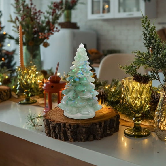 Green Crystal Christmas Tree - Sparkling Holiday Decor