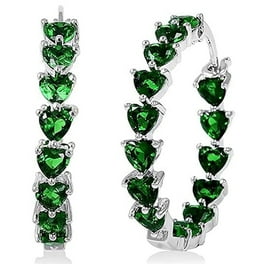 Chandelier Green Austrian Crystal Earrings Silvertone Chandelier Green Austrian Crystal Earrings Silvertone