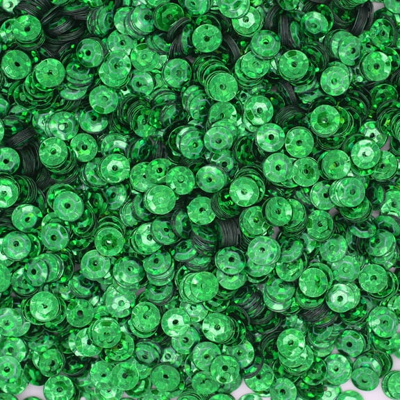 Green Cup Sequins 5mm Hologram Glitter Multi Reflective Metallic Made in USA