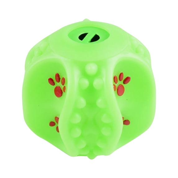 Photo inspiration: Visual Reference: Green Curved Spherical Shape Squeaky Dog Chew Toy For Puppies