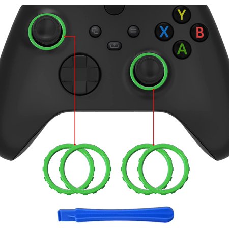 Green Custom Accent Rings for ASR Version Shell for Xbox Series X/S Controller, Replacement