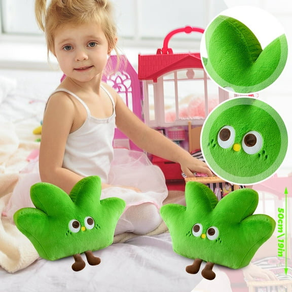 Green Cute Plant Tree and Grass Plush Toy, Stuffed Animals Plush Toys, Plush Pillow Toys, Cute Plush Dolls, Christmas Valentine Gifts