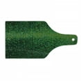 thumbnail image 1 of Green Cutting Board, Abstract Vibrant Square Pixel Mosaic Design Geometric Technology Theme Digital Grid Print, Tempered Glass Cutting and Serving Board, Wine Bottle Shape, Green, by Ambesonne, 1 of 1