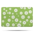 thumbnail image 1 of Green Daisy Flower White Blooms Pattern Bathroom Rugs Mat,Non Slip Microfiber Bathroom Rug,Rubber Backing,Soft Bathroom Mats for Bathroom Floor,Tub and Shower,20x32in(50x80cm), 1 of 5