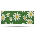 thumbnail image 1 of Green Daisy Flower Yellow Centers Pattern Bathroom Rugs Mat,Non Slip Microfiber Bathroom Rug,Rubber Backing,Soft Bathroom Mats for Bathroom Floor,Tub and Shower,60x24in(150x60cm), 1 of 5
