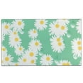 thumbnail image 1 of Green Daisy Flower Yellow Centers Pattern Door Rugs,Washable Non Slip Door Mats Indoor,Decorative Door Mats,Entry Mat Indoor for Entrance,Bedroom,Kitchen,Bathroom,17"x30", 1 of 6