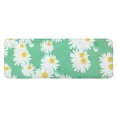 thumbnail image 1 of Green Daisy Flower Yellow Centers Pattern Kitchen Rug Mat,Kitchen Runner Rugs Non Skid Washable,Decorative Kitchen Floor Mats for Kitchen,Sink,Laundry,17"x47.2", 1 of 7