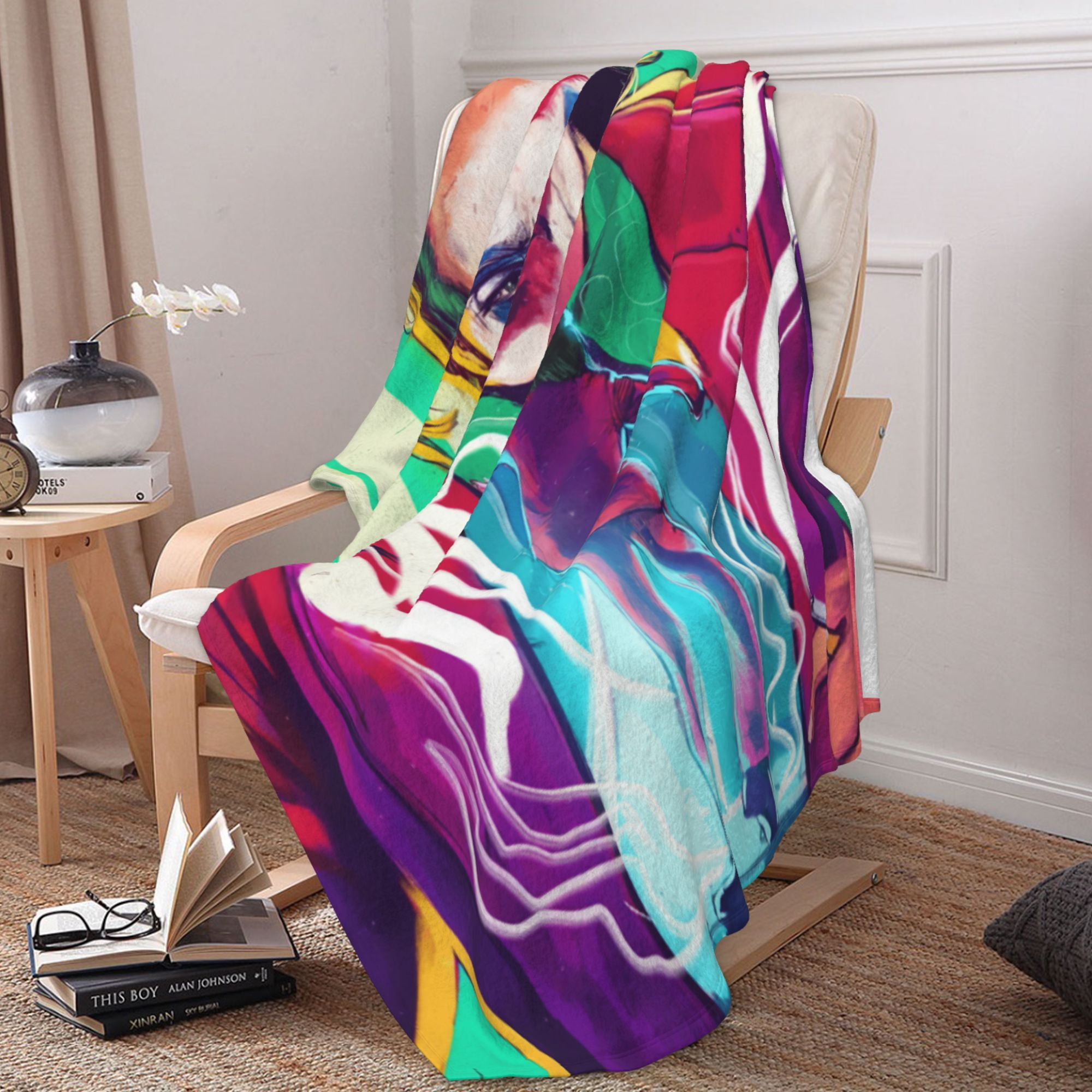Green Dance The Joker Blanket for Couch Bed Throw Blanket, Aesthetic