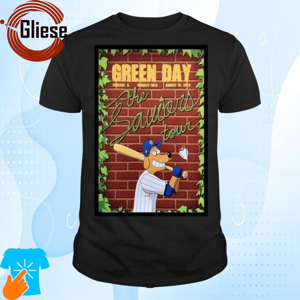 Green Day Aug 13 2024 Wrigley Field In Chicago Il Shirt