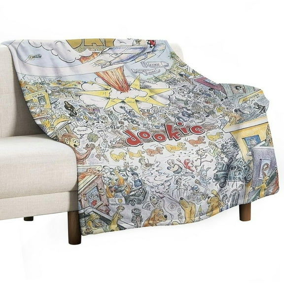 Green Day Dookie Luxury Flannel Blanket - Super Soft Anti-Static Plush Warm Blanket for Sofa Bed - Extra Large Cozy Blanket for Men and Women, Home Decor Gift.