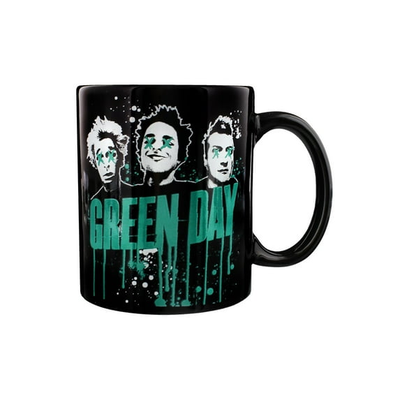 Green Day Drips Coffee Mug 12 oz. Ceramic Punk Rock Alternative Music Tea