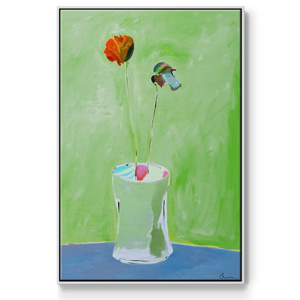 Green Day Framed Premium Gallery Wrapped Canvas - Ready to Hang