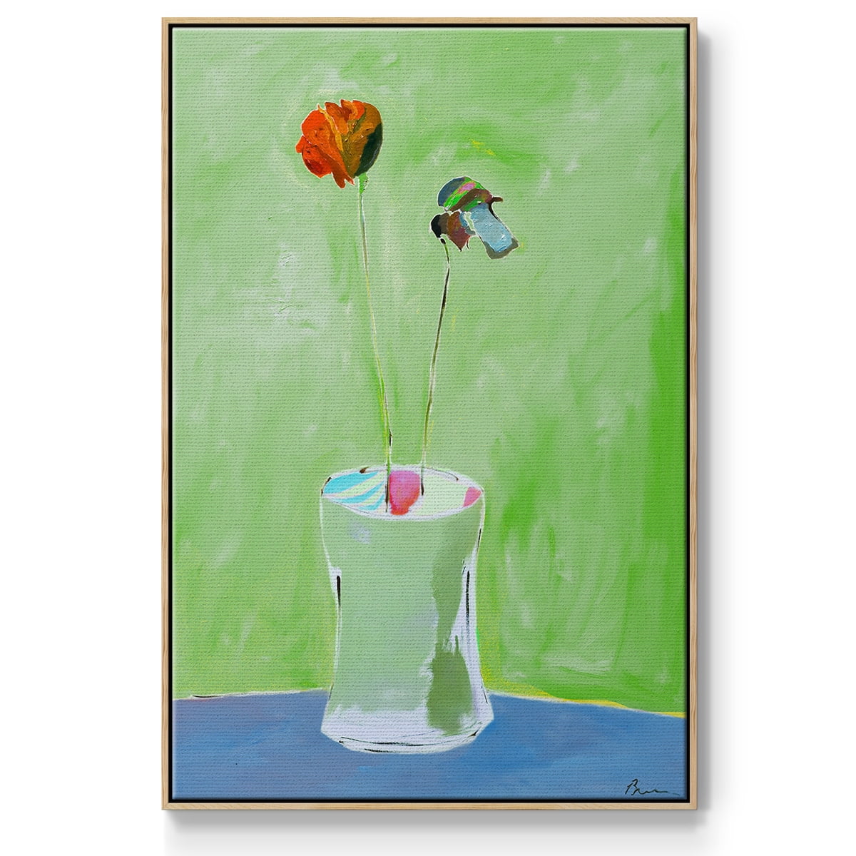 Green Day Framed Premium Gallery Wrapped Canvas - Ready to Hang