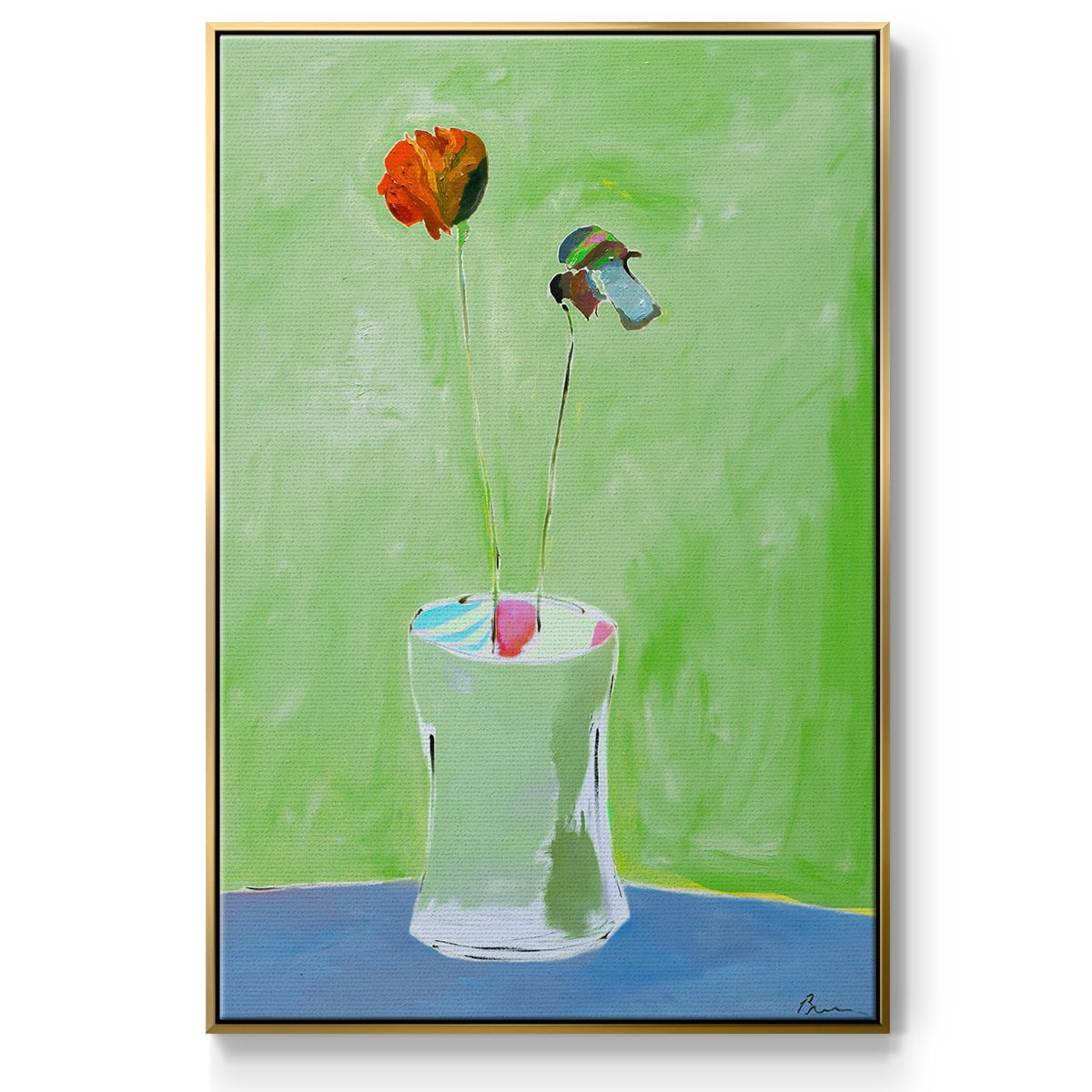 Green Day Framed Premium Gallery Wrapped Canvas - Ready to Hang