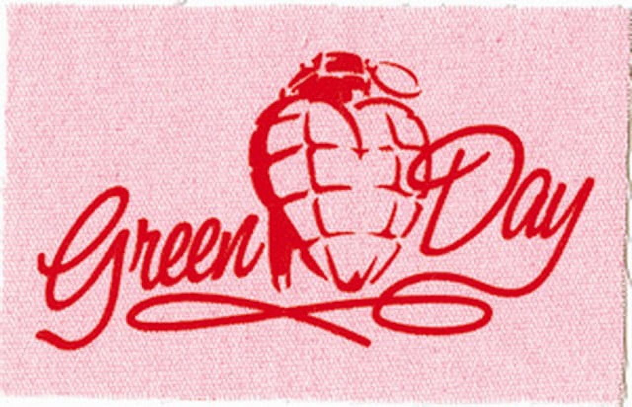 Green Day Heart Grenade Canvas Patch P1723C